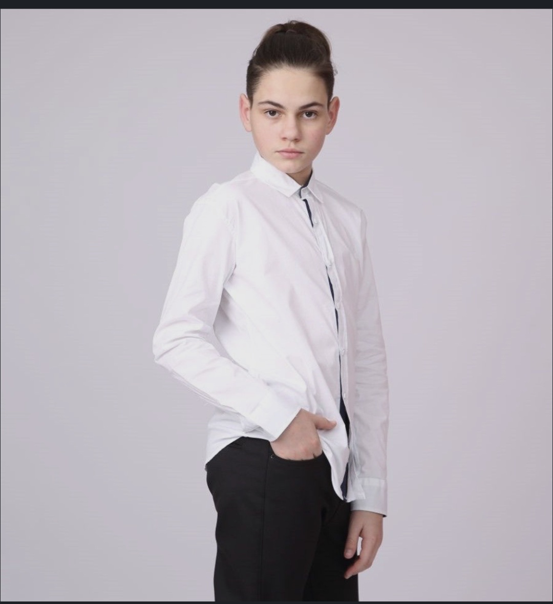 Школьная рубашка Bold junior белый