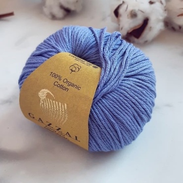 Моток GAZZAL organic baby cotton 428 428 темная сирень 106 м 50 г