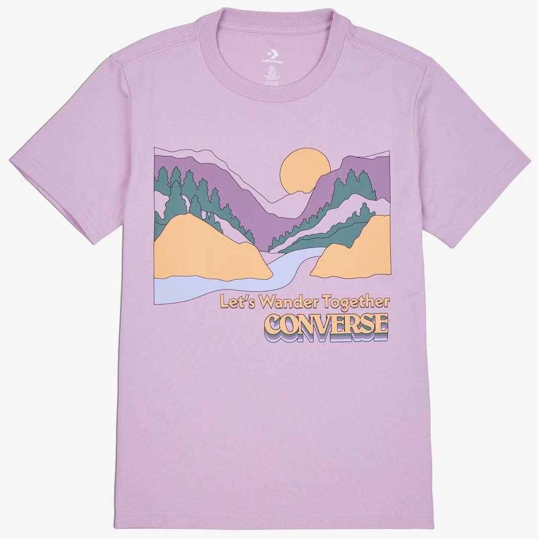 Футболка Converse фиолетовый