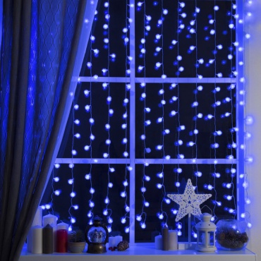 Штора Luazon Lighting цвет свечения синий 2 м