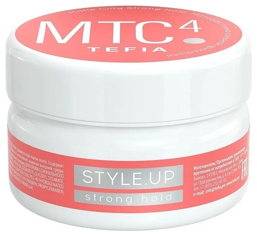 TEFIA Style Up матовая глина сильная фиксация 75 мл