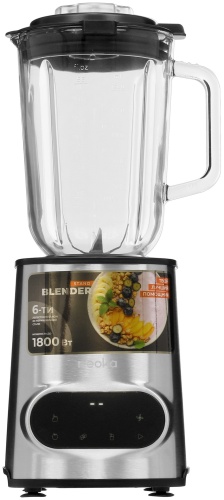Блендер стационарный Reoka RKSB-D1801 черный, стальной