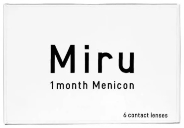 Контактные линзы Menicon Miru 1 month -10.50 кривизна 8.6 на месяц 6 шт