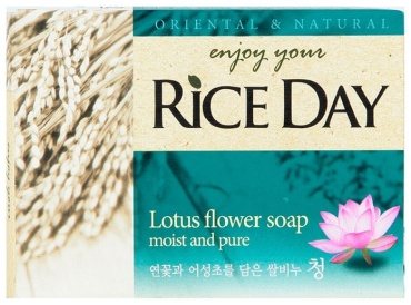 Кусковое мыло туалетное CJ LION Rice Day Natural Лотос 100 г