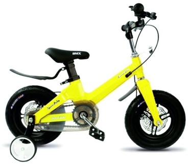 Велосипед Space TW-001 2024 8.5 дюймов желтый
