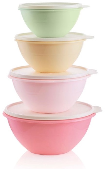 Купить Набор мисок Tupperware RP085 20 см полипропилен, 4 шт в кредит в ...