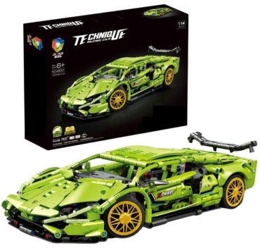 Конструктор Technique Конструктор-автомобиль Techniq Ut racing car (Lamborghini зеленый) 48084, деталей 499 шт