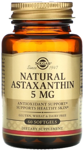 Solgar Natural Astaxanthin 5 mg капсулы 60 шт