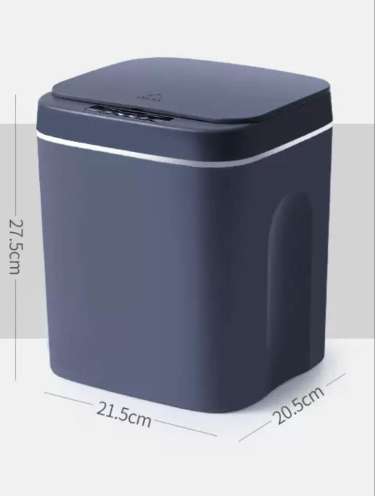 Мусорное ведро с крышкой SMART 12 л серое 12 л