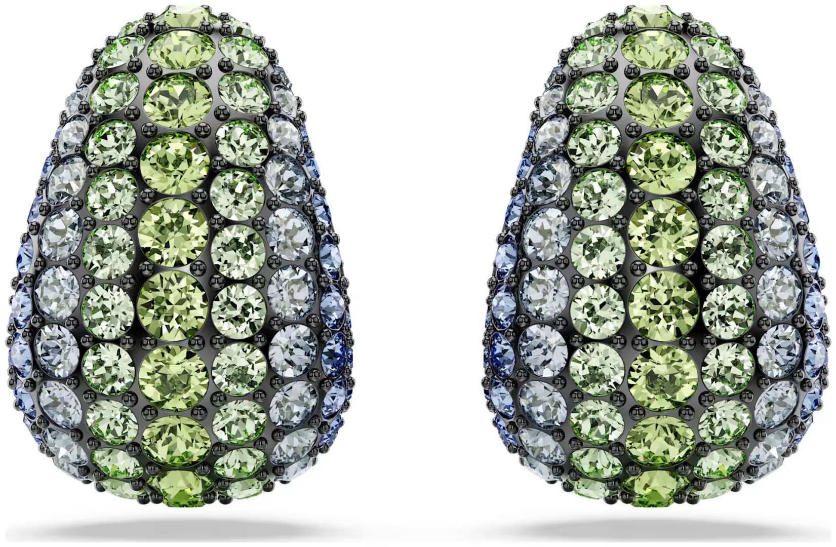 Серьги Swarovski ювелирный сплав, кристаллы Swarovski