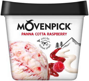 Мороженое Movenpick Panna Cotta & Raspberry панна котта с кусочками малины 502 г