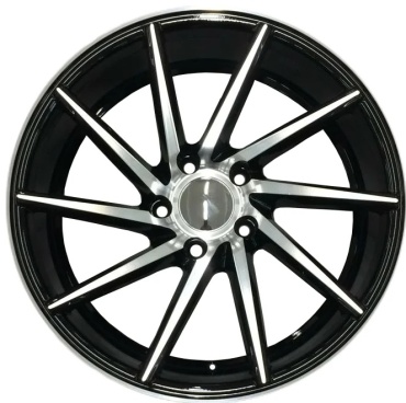 Powcan BK885A 6x14/4x100 D67.1 ET30 4 диска черный, серебристый