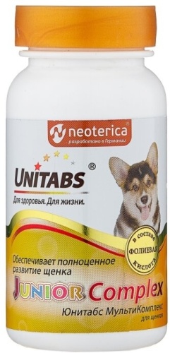 Unitabs Junior Complex витамины для щенков 100 таблеток