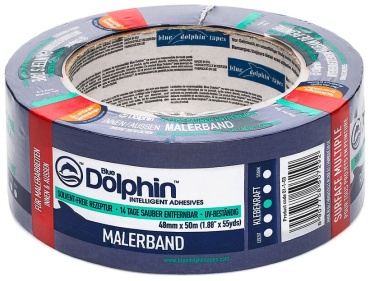 Blue Dolphin малярная лента 48 мм х 50 м, 1 шт