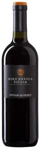Вино Il Poggio dei Vigneti Nero dAvola Sicilia сухое красное 12.5% 0.75 л