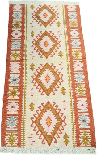 Ковровая дорожка OBAM безворсовая, хлопок, шерсть, 100 см x 2 м