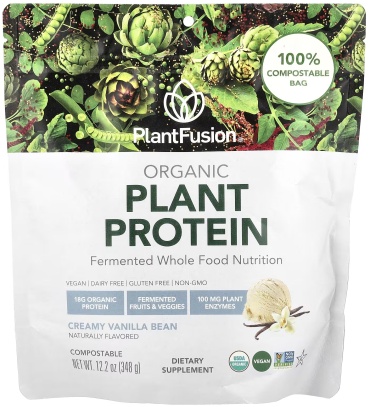 PlantFusion Organic Plant Protein ваниль, сливки 348 г