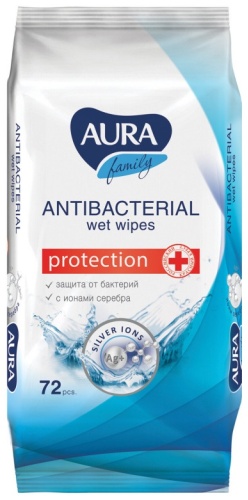 Влажные салфетки Aura Beauty FAMILY 72 шт