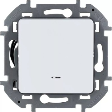 Выключатель клавишный Legrand Inspiria 673610, белый