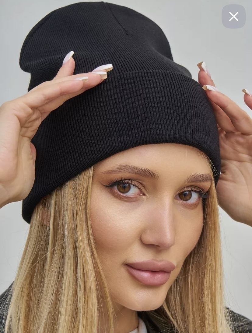 Шапка Fashion размер универсальный, черный