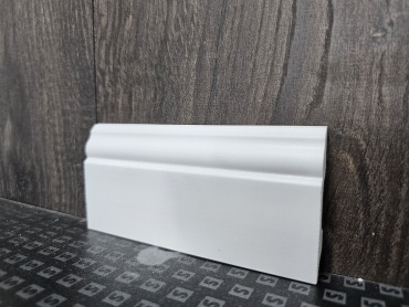 Decorkz плинтус DKZ 02/60 цвет белый, 2000х14х60 мм