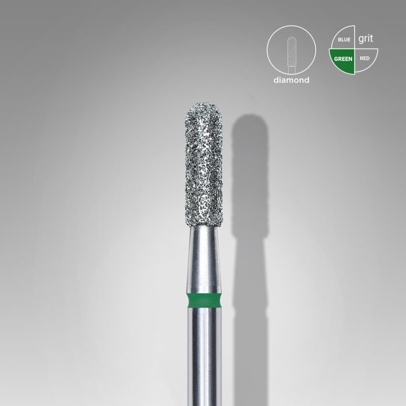Насадка Staleks FA30G023/8 фреза цилиндр закругленный насечка зеленая 1 шт