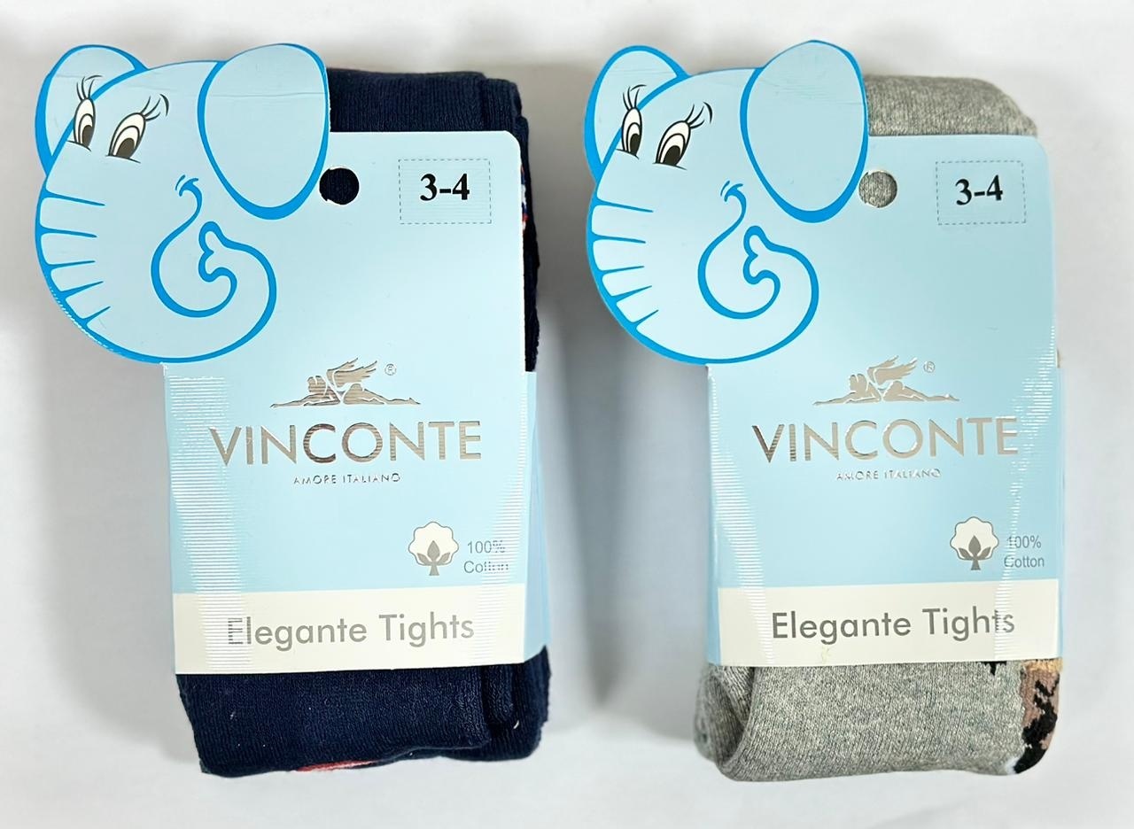 Колготки Vinconte серый, синий