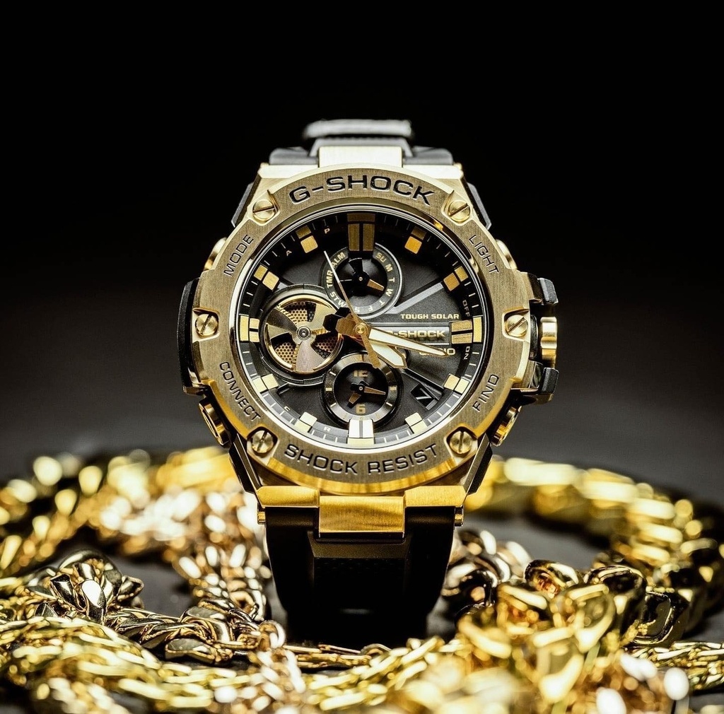 Кварцевые CASIO GST-B100GB-1A9DR нержавеющая сталь