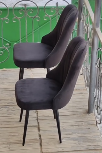 Стул NED Y939, 85x50x50 см, черный