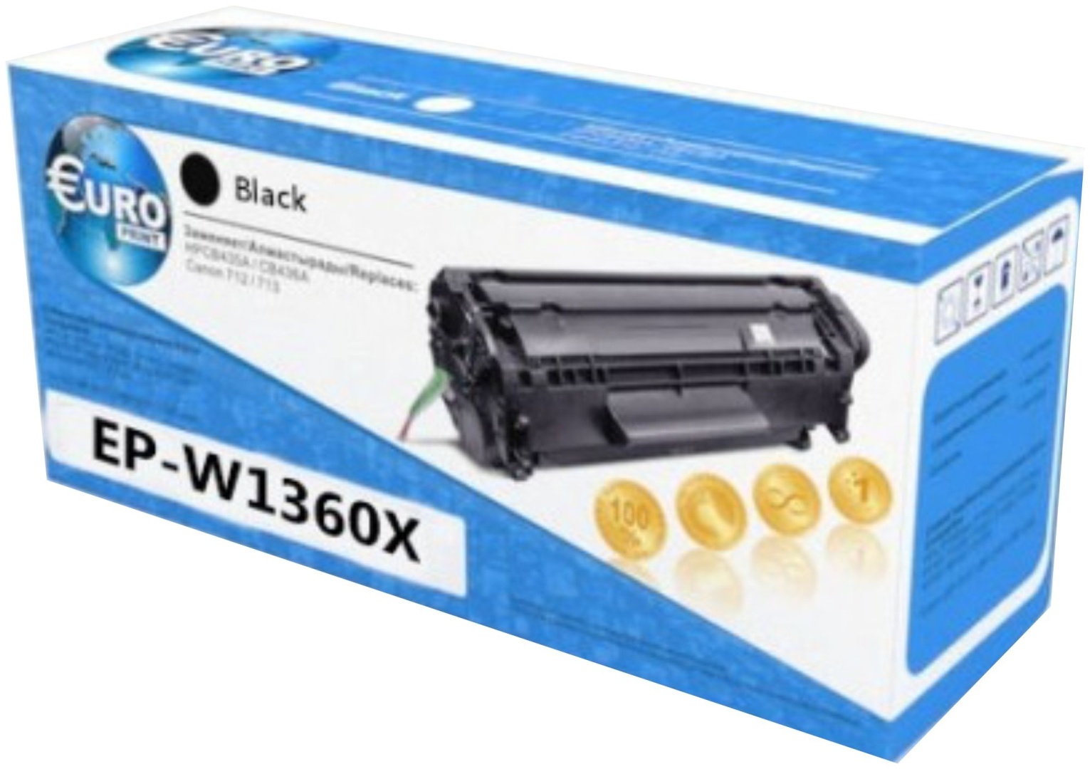 Купить Картриджи Europrint W1360X черный в Алматы – Магазин на Kaspi.kz