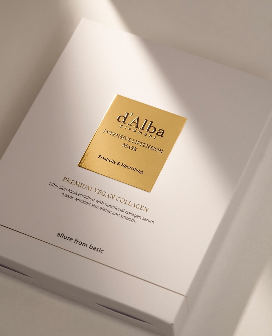 Маска для лица D'Alba тканевая Intensive Liftension Mask 4 шт