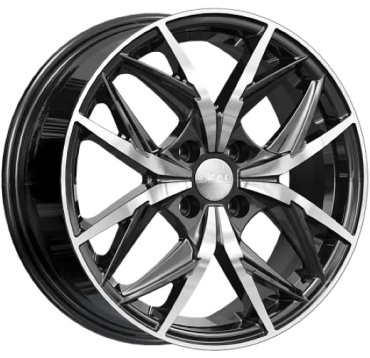 SKAD Асти 6.5x16/4x100 D54.1 ET49 4 диска черный, серебристый