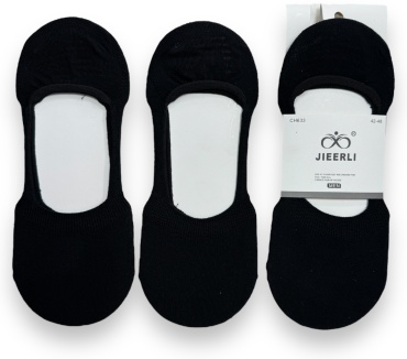 Следки JIEERLI 5 пар черный 42-48