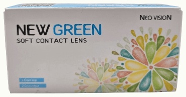 Контактные линзы Neo Vision New Green -1 кривизна 8.6 на три месяца 2 шт