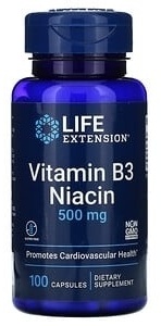 Купить Life Extension Витамин В3 ниацин 500 мг №100 в Алматы – Магазин ...