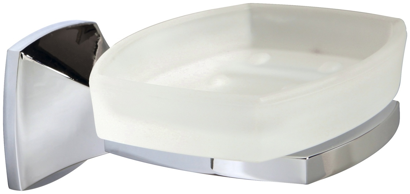 WasserKRAFT мыльница Wern K-2529 1 шт, стекло, металл