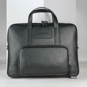 Портфель Emporio Armani натуральная кожа черный