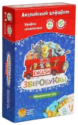 Настольная игра Банда умников Зверобуквы English