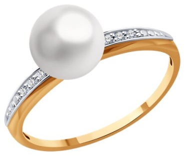 Diamant RIN-DI-585-088828-19 размер 19 вес 1.64 г золото, бриллиант