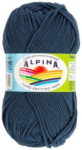 Моток Alpina NATURE006 темно-джинсовый 105 м 50 г