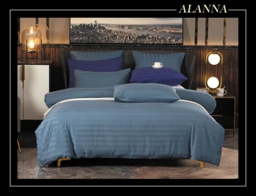 Комплект Alanna евростандарт сатин, шелк, : 50x70 см