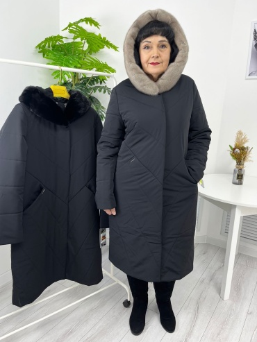 Пальто Avrora черный