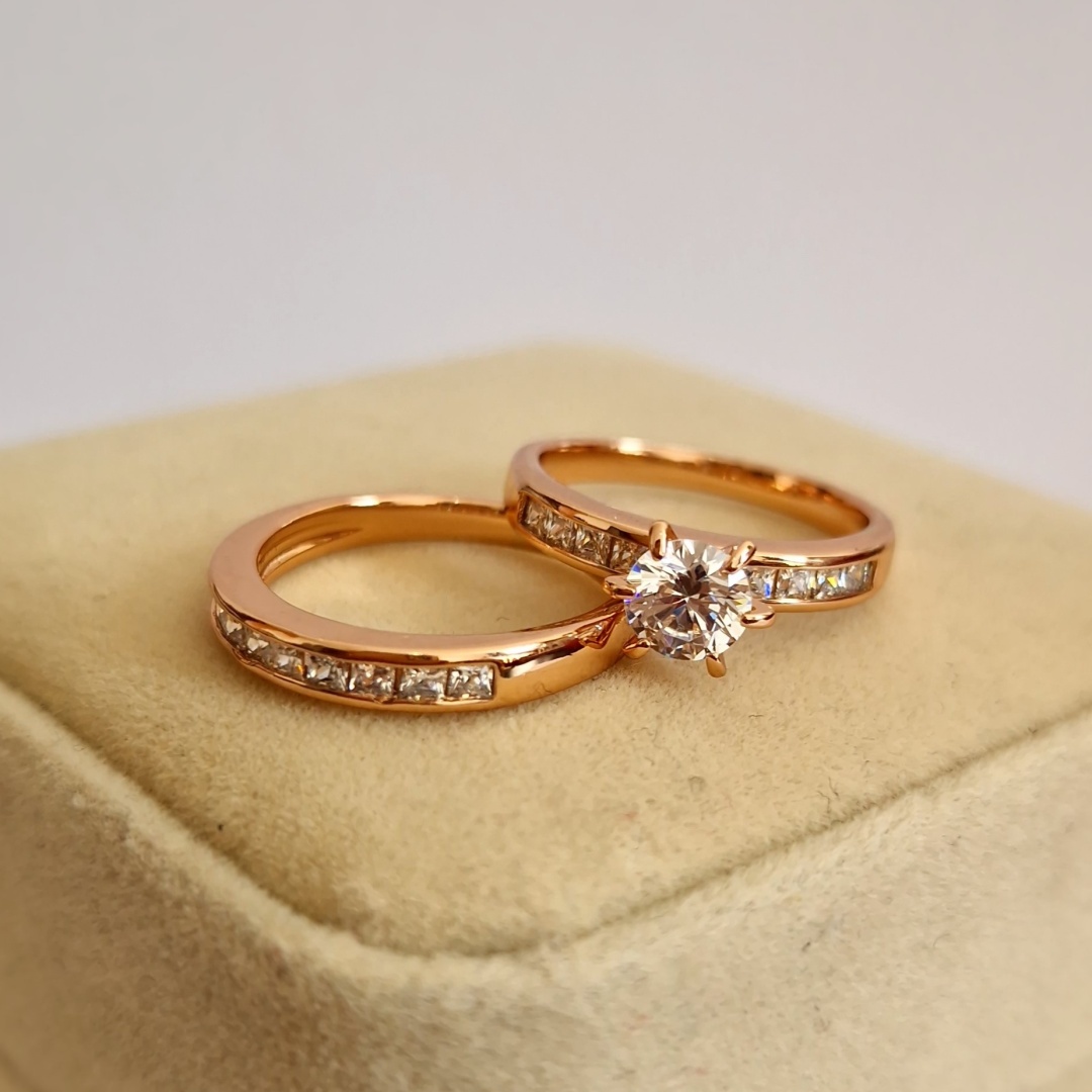 Кольцо Xuping Jewelry размер 17 медицинское золото, фианит