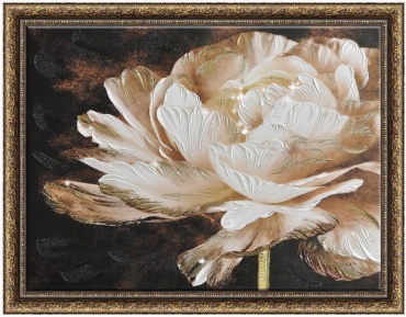ГРАФИС картина БЕЛЫЙ ПИОН 80x60 см