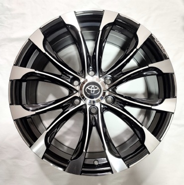 Replica W1498W 8.5x20/6x139.7 D106.1 ET25 4 диска черный, серебристый