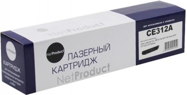 NetProduct CE312A с чипом желтый (yellow)