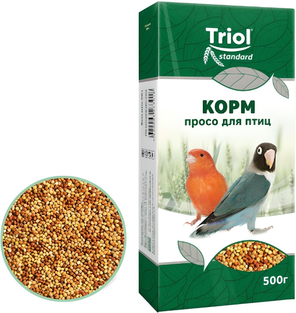 Корм просо для птиц. Корм для средних попугаев 500г триол. корм тriol standard для крупных и средних попугаев, 500г. триол корм для птиц 500 гр. корм для попугаев трил состав.