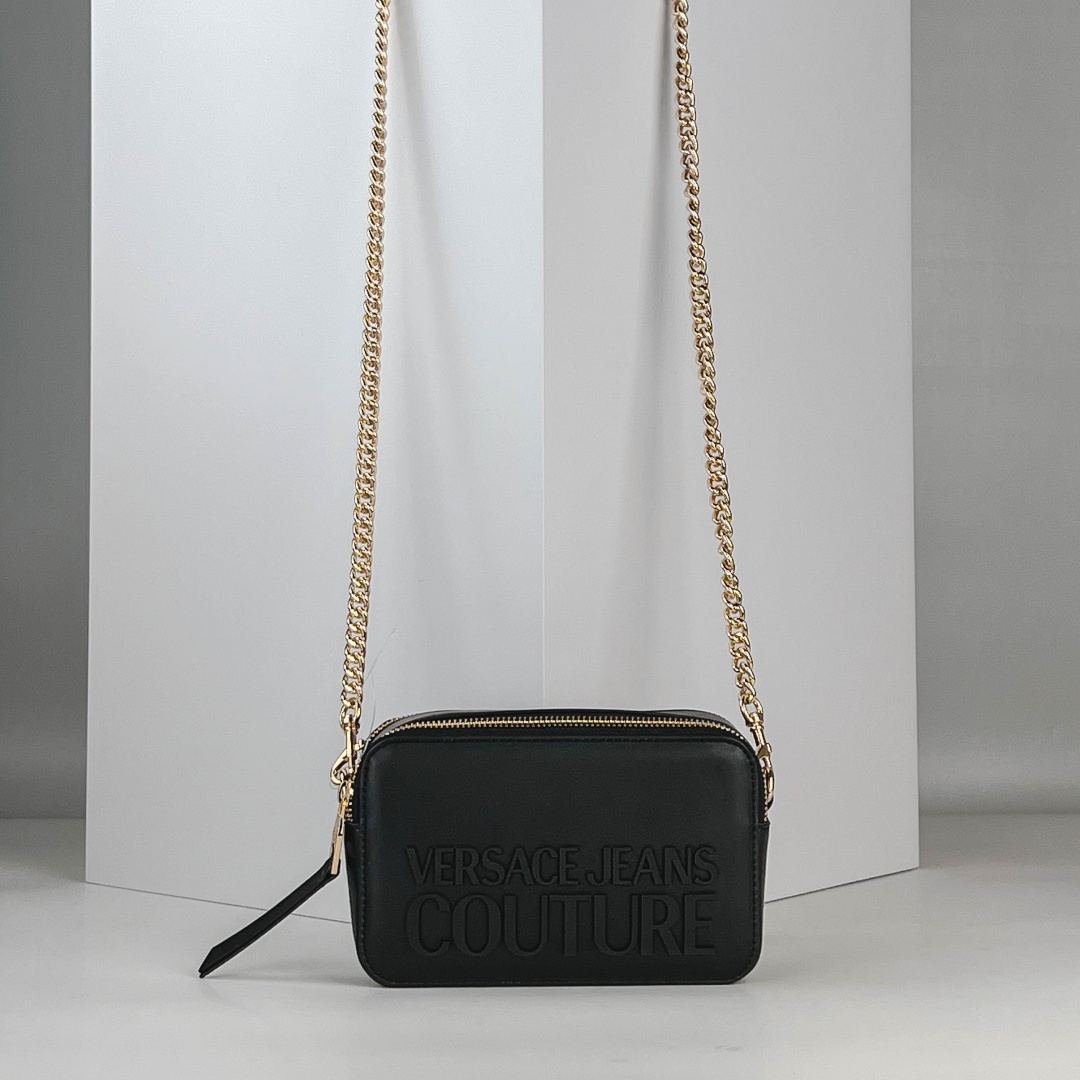 Сумка кросс-боди Versace экокожа черный