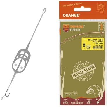 Orange Carp №55 Hand Flat Method Leadcore 4823100104456