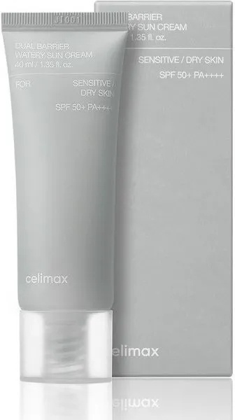 Celimax крем Dual Barrier Watery Sun SPF50 для лица, для зоны декольте 40 мл, фото 14